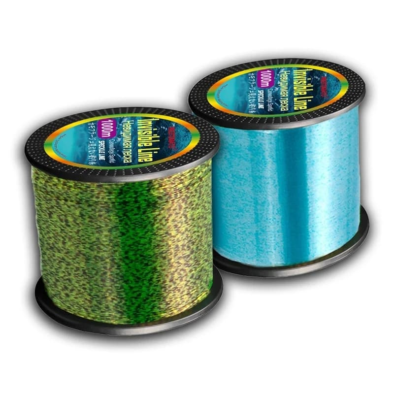 Invisible Fluorocarbon Coated Fishing Line Spoted Bionic Monofilament Nylon 1000M Line Speckle Carp Fishing Accessories
