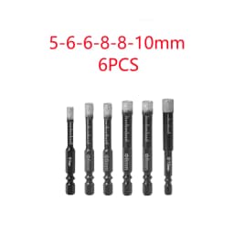 5-16mm Hexagonal Shank Brazed Dry Ceramic Tile Drill Bit Marble Granite Vitrified Tile Hole Opener Diamond Drill Bit