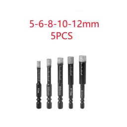 5-16mm Hexagonal Shank Brazed Dry Ceramic Tile Drill Bit Marble Granite Vitrified Tile Hole Opener Diamond Drill Bit