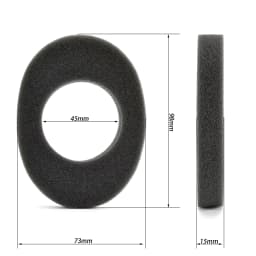 2 Pairs Sound Insulation Cotton Replacement For 3M Worktunes Connect Headphones Accessories Earpads Ear Muffs Repair Parts