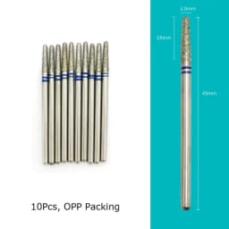HYTOOS Nail Drill Bits Diamond Cutters for Manicure Cuticle Burr Milling Cutter for Pedicure Nails Accessories Tools
