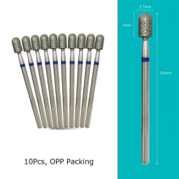 HYTOOS Nail Drill Bits Diamond Cutters for Manicure Cuticle Burr Milling Cutter for Pedicure Nails Accessories Tools