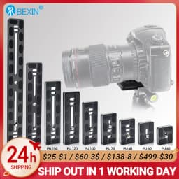 BEXIN Universal Aluminum Alloy Quick Release Plate Tripod Mount Adapter with 1/4 Screw for Benro Arca Swiss Ball Head and Camera