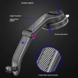 2026 New Universal Sucker Car Phone Holder Windshield Car Dashboard Mobile Cell Support Bracket For IPhone17 16 15 Xiaomi Samsun