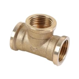 Pneumatic Plumbing Brass Pipe Fitting Male/Female Thread 1/8 1/4 3/8 1/2 BSP Tee Type Copper Fittings Water Oil Gas Adapter