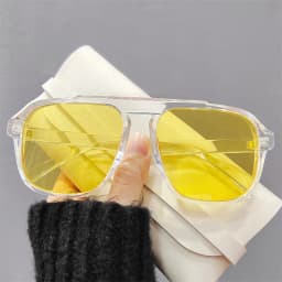 Men Oversized Frame Sunglasses Classic Big Frame Sport Eyeglasses 2026 Vintage Brand Design Shades UV400 Eyewear Trendy Glasses