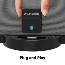 Fanxoo 30 Pin Bluetooth Adapter 5.3 Audio Mini Bluetooth Receiver For Bose Sounddock JBL YAMAHA IPhone IPod Jack Analog Speaker