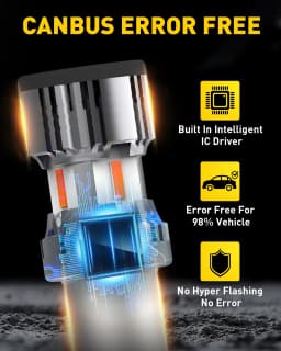 AUXITO 2Pcs BAU15S LED Canbus Amber 1156 PY21W BA15S P21W LED Bulb Error Free No Hyperflash Car Turn Signal Light Indicator Lamp