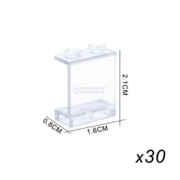 MARUMINE MOC Build Block Part Window Glass House Transparent Wall Panel 87552 87544 60581 87543 59349 Creative Brick Accessories