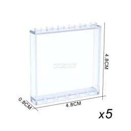 MARUMINE MOC Build Block Part Window Glass House Transparent Wall Panel 87552 87544 60581 87543 59349 Creative Brick Accessories