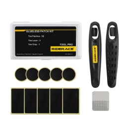 Bicycle Glueless Chip Patches Kit Bike Inner Tube Patching Tyre Lever Wheel Repair Tool MTB Glue Free Cold Patch Sealant Fix