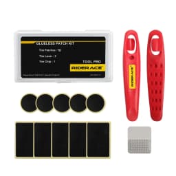 Bicycle Glueless Chip Patches Kit Bike Inner Tube Patching Tyre Lever Wheel Repair Tool MTB Glue Free Cold Patch Sealant Fix