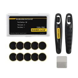 Bicycle Glueless Chip Patches Kit Bike Inner Tube Patching Tyre Lever Wheel Repair Tool MTB Glue Free Cold Patch Sealant Fix