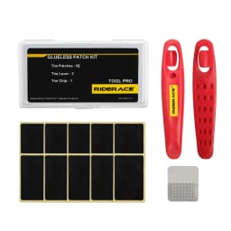 Bicycle Glueless Chip Patches Kit Bike Inner Tube Patching Tyre Lever Wheel Repair Tool MTB Glue Free Cold Patch Sealant Fix