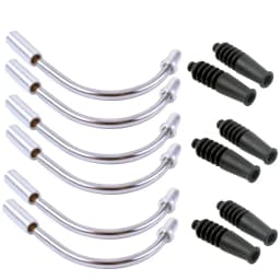 Aluminum Bicycle V Brake Noodles Bend Tube Cable Guide Rubber Head Hose Brake Bicycle Parts MTB Accessory
