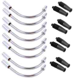 Aluminum Bicycle V Brake Noodles Bend Tube Cable Guide Rubber Head Hose Brake Bicycle Parts MTB Accessory