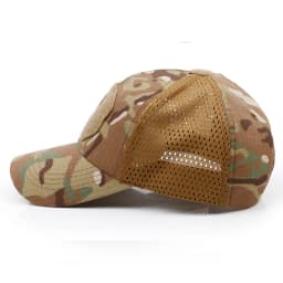 2024 New Summer Camouflage Skull Baseball Mesh Cap Adjustable Airsoft Outdoor Tactical Hiking Casquette Hats For Men Women