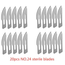 20-100pcs Carbon Steel Surgical Blades for DIY Cutting Phone Repair Carving Animal Eyebrow Grooming Maintenance Scalpel Knife