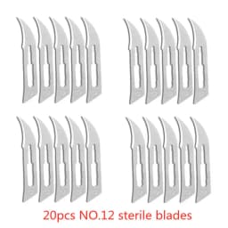 20-100pcs Carbon Steel Surgical Blades for DIY Cutting Phone Repair Carving Animal Eyebrow Grooming Maintenance Scalpel Knife