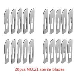 20-100pcs Carbon Steel Surgical Blades for DIY Cutting Phone Repair Carving Animal Eyebrow Grooming Maintenance Scalpel Knife