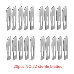 20-100pcs Carbon Steel Surgical Blades for DIY Cutting Phone Repair Carving Animal Eyebrow Grooming Maintenance Scalpel Knife