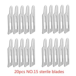 20-100pcs Carbon Steel Surgical Blades for DIY Cutting Phone Repair Carving Animal Eyebrow Grooming Maintenance Scalpel Knife