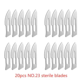 20-100pcs Carbon Steel Surgical Blades for DIY Cutting Phone Repair Carving Animal Eyebrow Grooming Maintenance Scalpel Knife