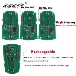 Jingyuqin 5pcs/lot Remote Key for BMW CAS3 System 315MHz / 868Mhz FSK for X5 X6 Z4 1/3/5/7 Series Vehicle Smart Key Control