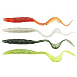 Spinpoler 18cm 13cm Soft Lure Worm Baits Flexible Long Tail 4 Colors Silicone Earthworm Worms Lifelike Fishing Lure 5pcs/Pack
