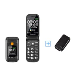 Senior Flip Dual Display Mobile Phone For Elderly Two SIM Card Large Button Speed Dial Flashlight FM Radio Push Button SOS Call