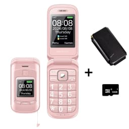 Senior Flip Dual Display Mobile Phone For Elderly Two SIM Card Large Button Speed Dial Flashlight FM Radio Push Button SOS Call