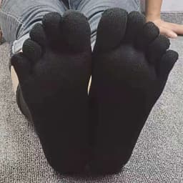 5 Pairs Socks with Fingers Fashion Sweat-absorbing Breathable Toe Socks Men's Comfortable Cotton Elastic Sports Business Socks