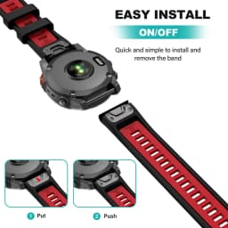 For Garmin Tactix 7 Pro Delta Descent/Quatix 7/6/5 Sapphire/7X Solar Strap Fenix 7X Silicone Correa 22mm 26mm Quickfit Watchband
