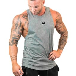 Mens Running Loose Vests Bodybuilding Muscle Tank Tops Gym Workout Fitness Sleeveless Shirts Summer Cotton Breathable Undershirt