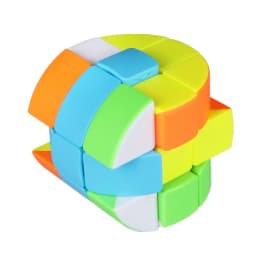 [ECube] QiYi Cylindrical Cube 3x3x3 Stickerless Strange-Shape Magic Cube Twisty Mgaic Cube Learning&amp Educational Puzzle Toys