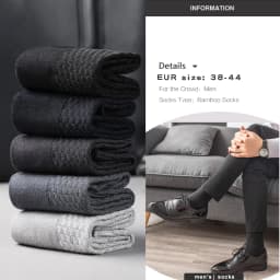 5 Pairs Men Bamboo Fiber Crew Casual Socks Man High Quality Spring Summer Autumn Business Breathable Black Male Dress Long Socks