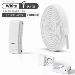 Metal Magnetic Buckle Without Ties Laces Sneaker No Tie Shoe Laces Elastic Lazy Shoelaces Kids Adult Flat Shoelace for Shoes