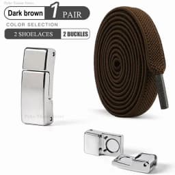 Metal Magnetic Buckle Without Ties Laces Sneaker No Tie Shoe Laces Elastic Lazy Shoelaces Kids Adult Flat Shoelace for Shoes