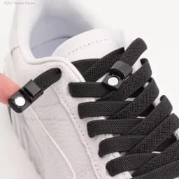 Metal Magnetic Buckle Without Ties Laces Sneaker No Tie Shoe Laces Elastic Lazy Shoelaces Kids Adult Flat Shoelace for Shoes
