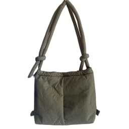 NamcheBarwa Large Capacity Puffer Tote Bag Designer Padded Nylon Women Shoulder Bags Handbags Knotted Strap Crossbody Bags