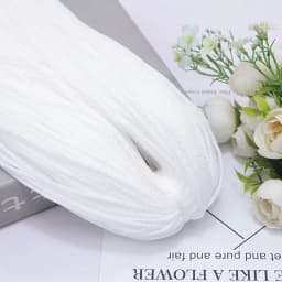 200M 3mm Hollow Line Macrame Rope Soft Hand-Woven Nylon Cord Hat Bag Shoe Doll Handicrafts Thread DIY