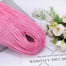 200M 3mm Hollow Line Macrame Rope Soft Hand-Woven Nylon Cord Hat Bag Shoe Doll Handicrafts Thread DIY