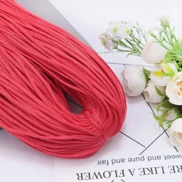 200M 3mm Hollow Line Macrame Rope Soft Hand-Woven Nylon Cord Hat Bag Shoe Doll Handicrafts Thread DIY