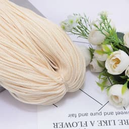 200M 3mm Hollow Line Macrame Rope Soft Hand-Woven Nylon Cord Hat Bag Shoe Doll Handicrafts Thread DIY