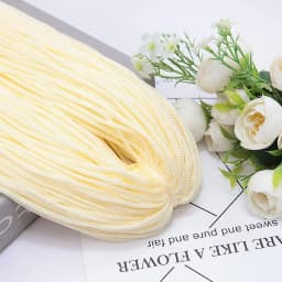 200M 3mm Hollow Line Macrame Rope Soft Hand-Woven Nylon Cord Hat Bag Shoe Doll Handicrafts Thread DIY