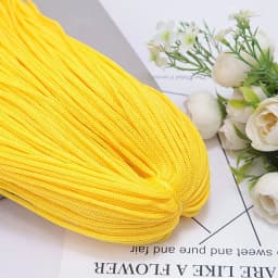 200M 3mm Hollow Line Macrame Rope Soft Hand-Woven Nylon Cord Hat Bag Shoe Doll Handicrafts Thread DIY