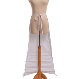 White Bustle Petticoat Underskirt  Rococo Victorian Dress Gown Fluffy Slip Crinoline