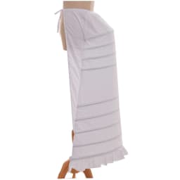 White Bustle Petticoat Underskirt  Rococo Victorian Dress Gown Fluffy Slip Crinoline
