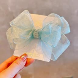 1pc Mesh Gauze Bow Hairpins Baby Headwear Back Head Hair Clip Fairy Princess Girl Bowknot Top Clips Sweet Kids Barrettes Headdre