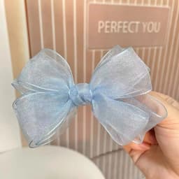 1pc Mesh Gauze Bow Hairpins Baby Headwear Back Head Hair Clip Fairy Princess Girl Bowknot Top Clips Sweet Kids Barrettes Headdre
